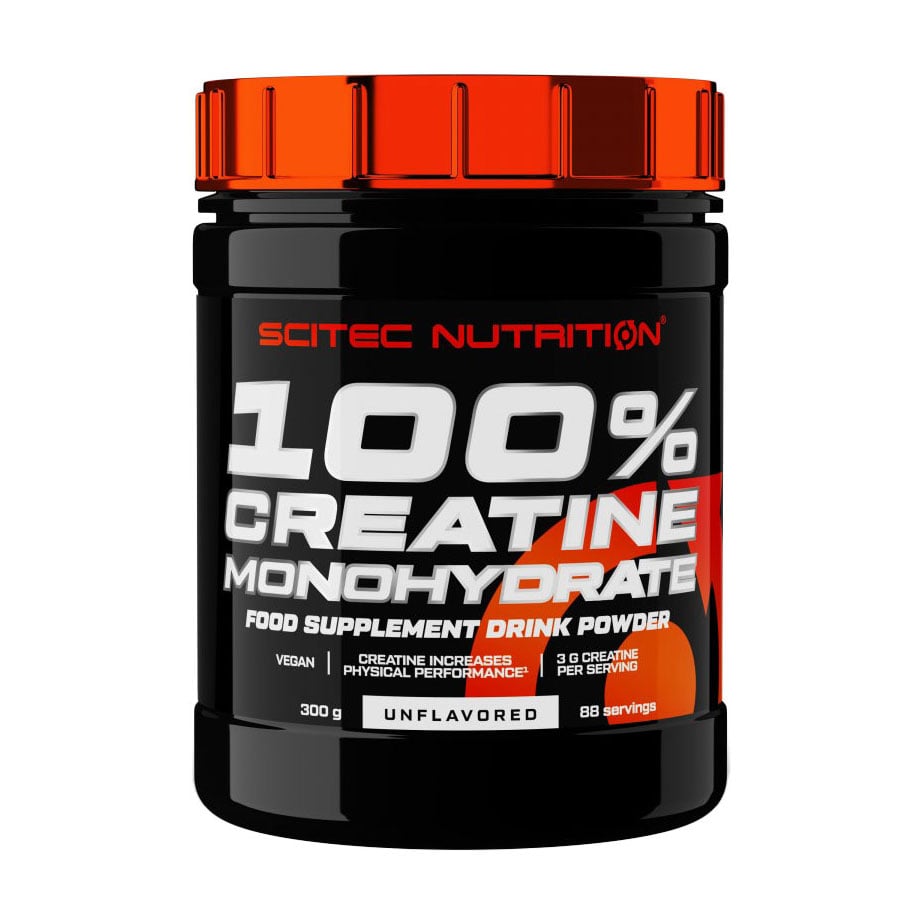 Креатин Scitec Nutrition 100% Creatine Monohydrate в порошку, 300 г